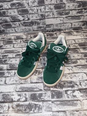 Adidas Originals Campus Dark Green Cloud White Sneakers Shoes Men Sz 10  H03472
